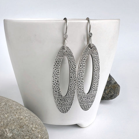 Long Oval Earrings