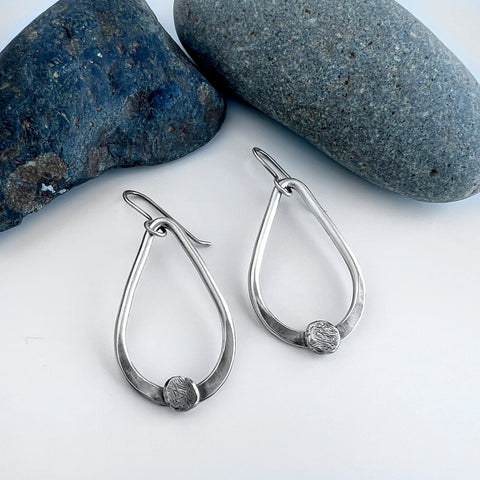 Silver Teardrop Earrings