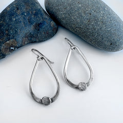 Silver Teardrop Earrings