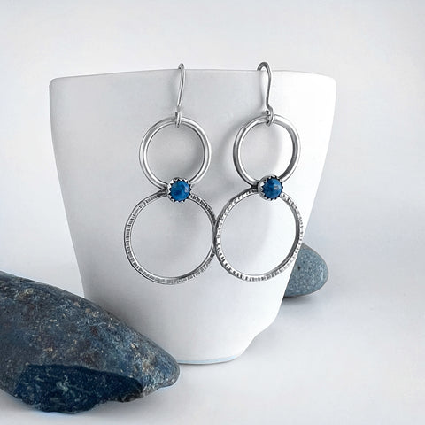 Silver and Lapis Earrings