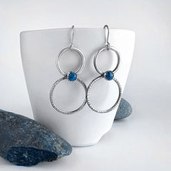 Silver and Lapis Earrings