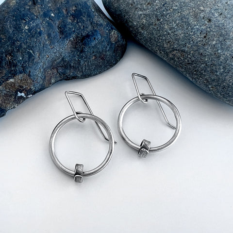Small Silver Hoop Earrings