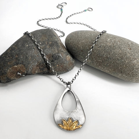 Gold Lotus Necklace