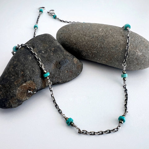 Turquoise Heishi Necklace