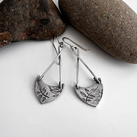 Jasmine Print Dangle Earrings