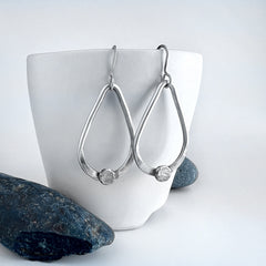 Silver Teardrop Earrings