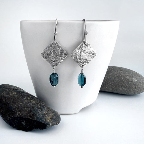 Blue Topaz Earrings