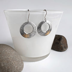Keum-Boo Flower Earrings