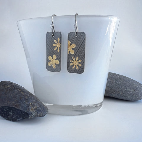 Keum Boo Flower Earrings