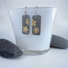 Keum Boo Flower Earrings