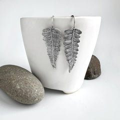 Long Fern Frond Earrings