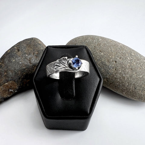 Tanzanite Leaf Ring