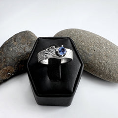 Tanzanite Leaf Ring