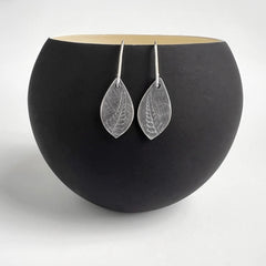 Tiny Fern Teardrop Earrings