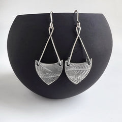 Fern Print Dangle Earrings