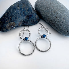Silver and Lapis Earrings