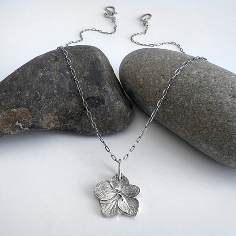 Hydrangea Charm Necklace