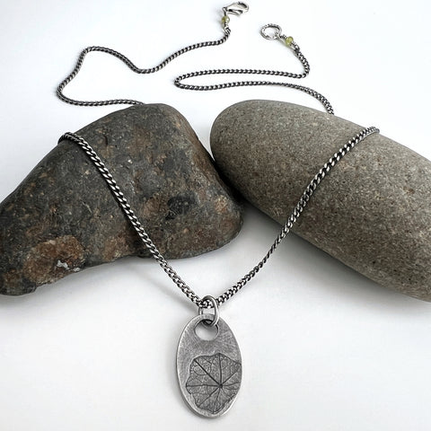 Oval Nasturtium Necklace