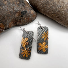 Keum Boo Flower Earrings