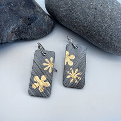 Keum Boo Flower Earrings