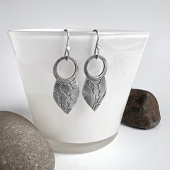 Wild Weed Silver Earrings