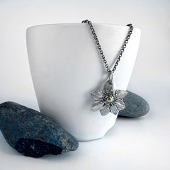 Silver Flower Necklace