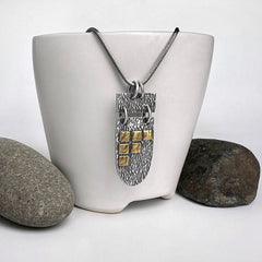 Silver and Gold Geometric Necklace