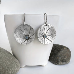 Nasturtium Aquamarine Earrings