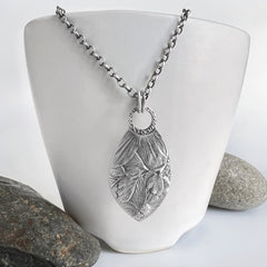 Silver Floral Pendant