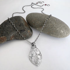 Silver Floral Pendant