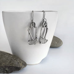 Ginkgo Leaf Dangle Earrings
