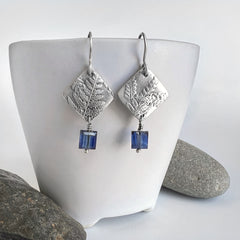 Fern and Kyanite Earrings