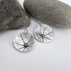 Nasturtium Aquamarine Earrings