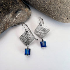Fern and Kyanite Earrings