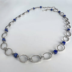 Silver and Lapis Necklace