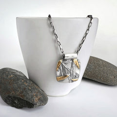 Square Botanical Pendant