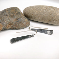 Dark Silver Earrings