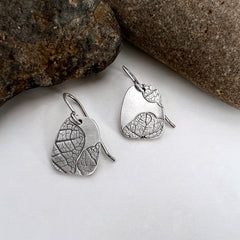 Silver Nasturtium Earrings