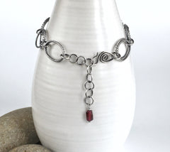 Double Silver Link Bracelet