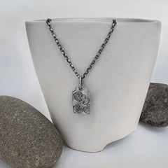 Silver Clover Necklace 2