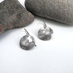 Silver Hydrangea Earrings