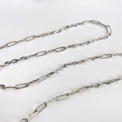 handmade silver chain necklace links