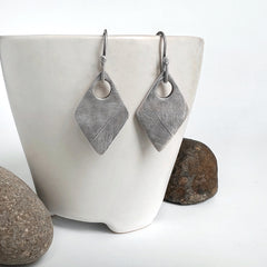 Silver Feather Earrings