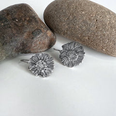Silver Aster Earrings