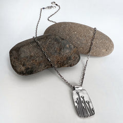 Poppy Pod in Silver Necklace