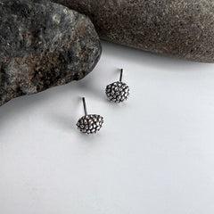 Silver Dogwood Flower Earrings