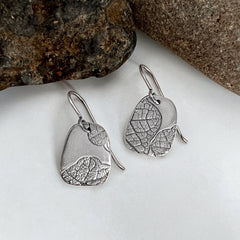 Silver Nasturtium Earrings