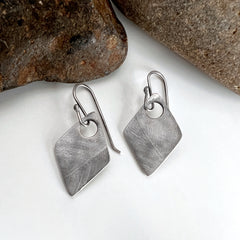 Silver Feather Earrings