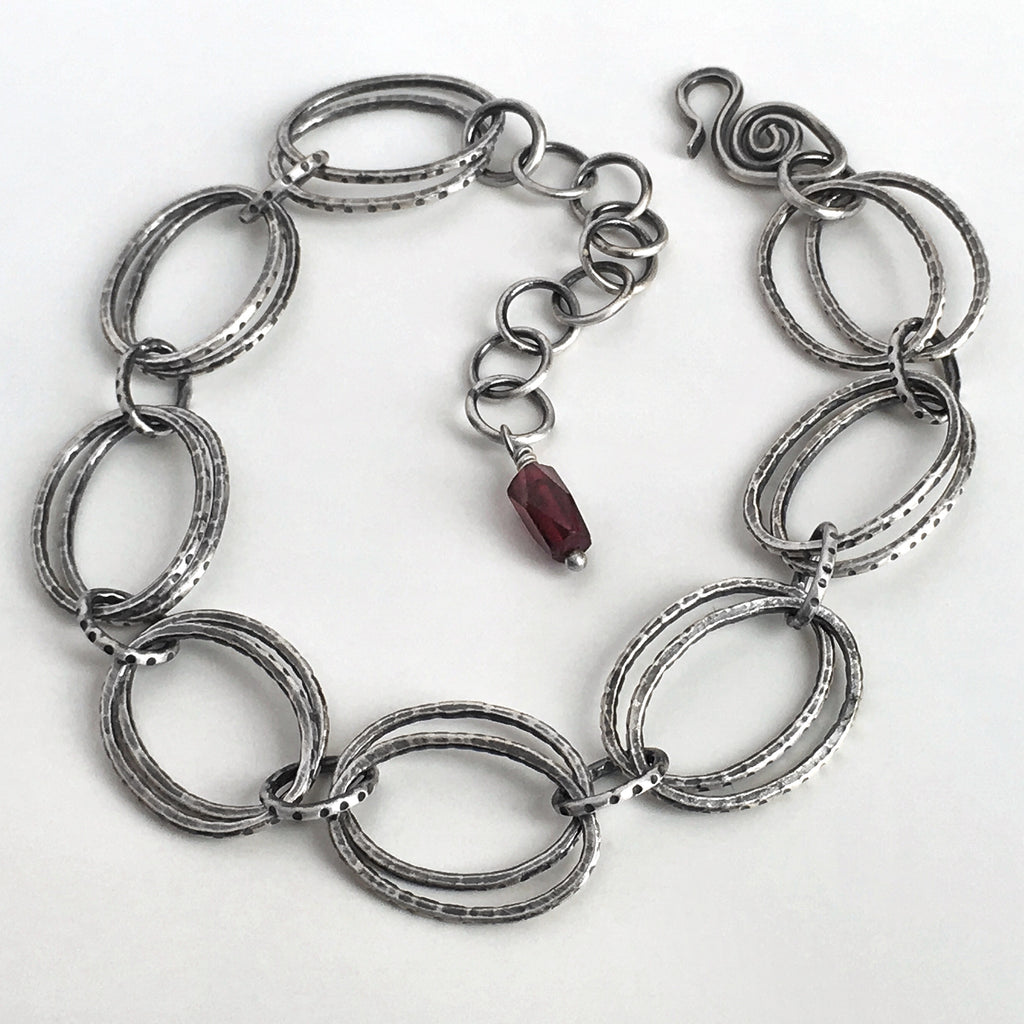 Double Silver Link Bracelet