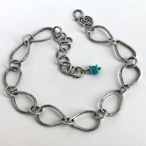 Teardrop Silver Bracelet